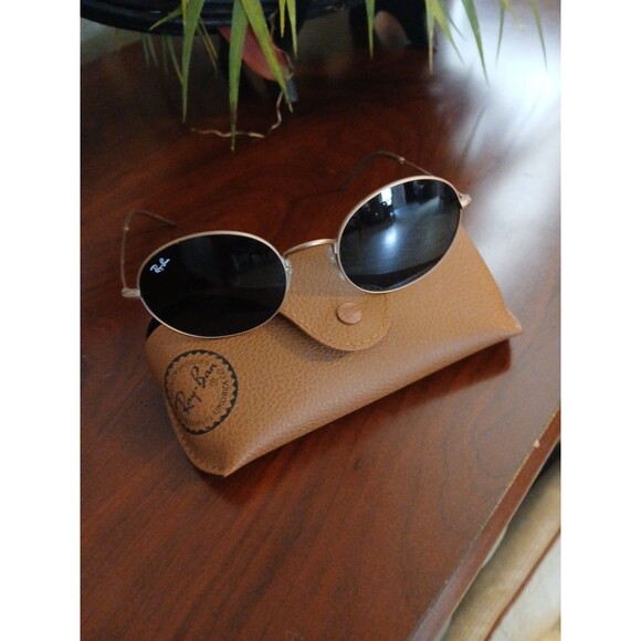 Ray Ban Sunglasses RB5320 Polarized Green Lens w/Bronze Frames and Case - Picture 2 of 8